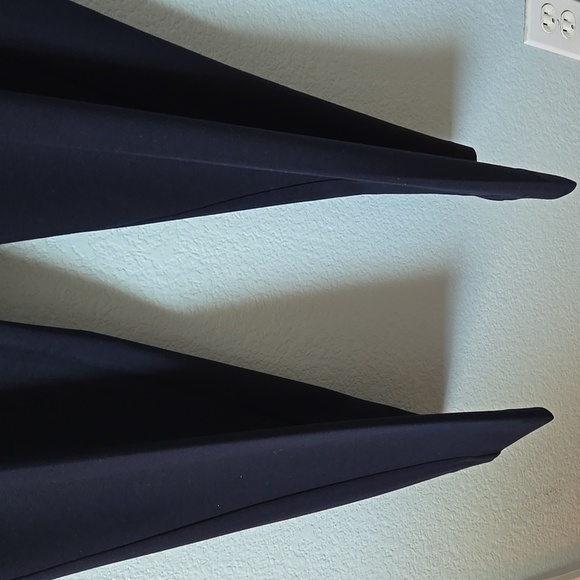 Lauren Ralph Lauren Deep Navy Straight Leg Crop Ankle Pants Sz Large Career - Picture 6 of 14